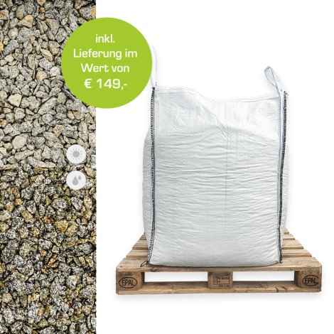 Min2C Granitsplitt anthrazit-weiß 8-12mm 1000kg Big Bag