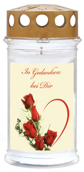 AMBROSIUS Grablicht In Gedanken bei dir 5 Tage