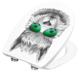 CORNAT WC - Sitz 3D-Dekor LAMA