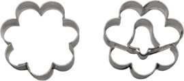 Duo-Keksausstecher 2in1 Blume & Glocke