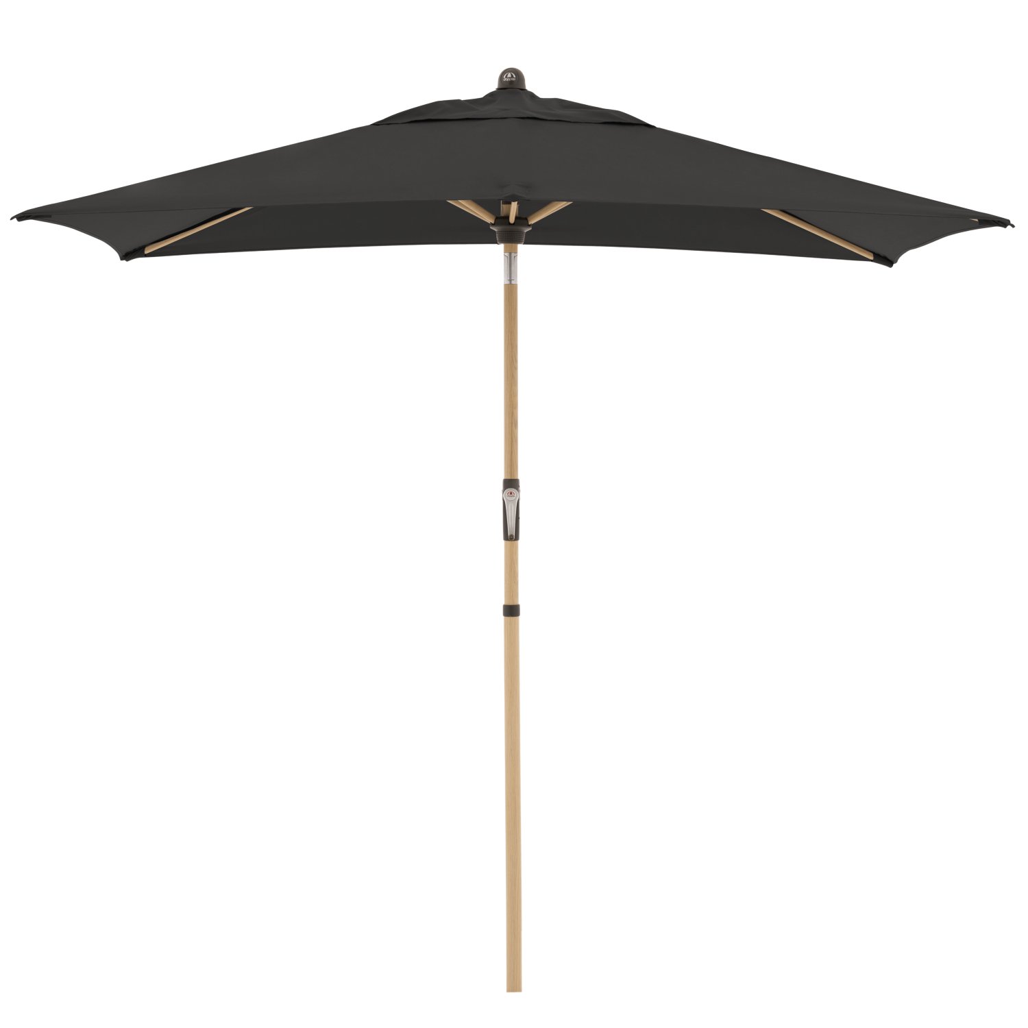 DOPPLER Sonnenschirm Alu-Wood Ultra 210x140 cm, anthrazit