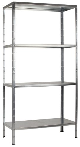 SCHULTE REGALWELT Grundregal 4 Böden verzinkt 200x100x50 cm