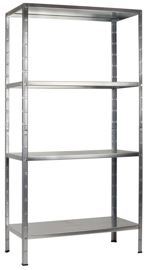SCHULTE REGALWELT Grundregal 4 Böden verzinkt 200x100x50 cm
