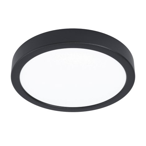 EGLO LED-Deckenleuchte Fueva 5 rund Kunststoff Schwarz