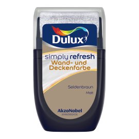 DULUX Simply Refresh Wand und Deckenfarbe Test Seidenbraun 30 ml
