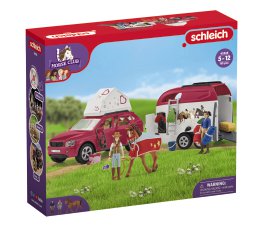 SCHLEICH Abenteuer mit SUV-Auto und Pferdeanhänger