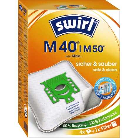 SWIRL Staubbeutel M40 MicroPor® Plus 4 Stk.