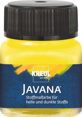 KREUL Stoffmalfarbe für helle/dunkle Stoffe Gelb