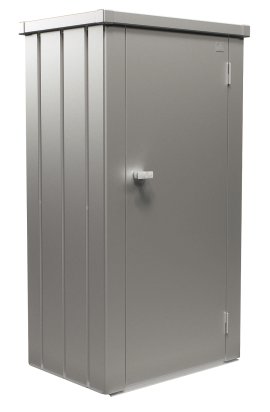 BIOHORT Terrassenschrank Julia® Silber-Metallic M