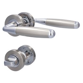 ALPERTEC Türbeschlag Solid 8-R Chrom Edelstahlfarbig satiniert WC