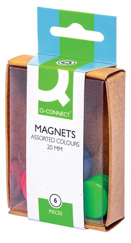 Q-Connect Magnet 24 mm 6 Stk.