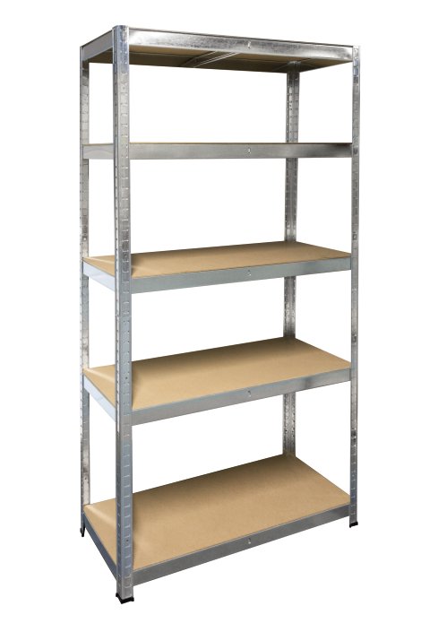 SCHULTE REGALWELT Schwerlastregal 5 MDF-Böden verzinkt 180x90x40 cm