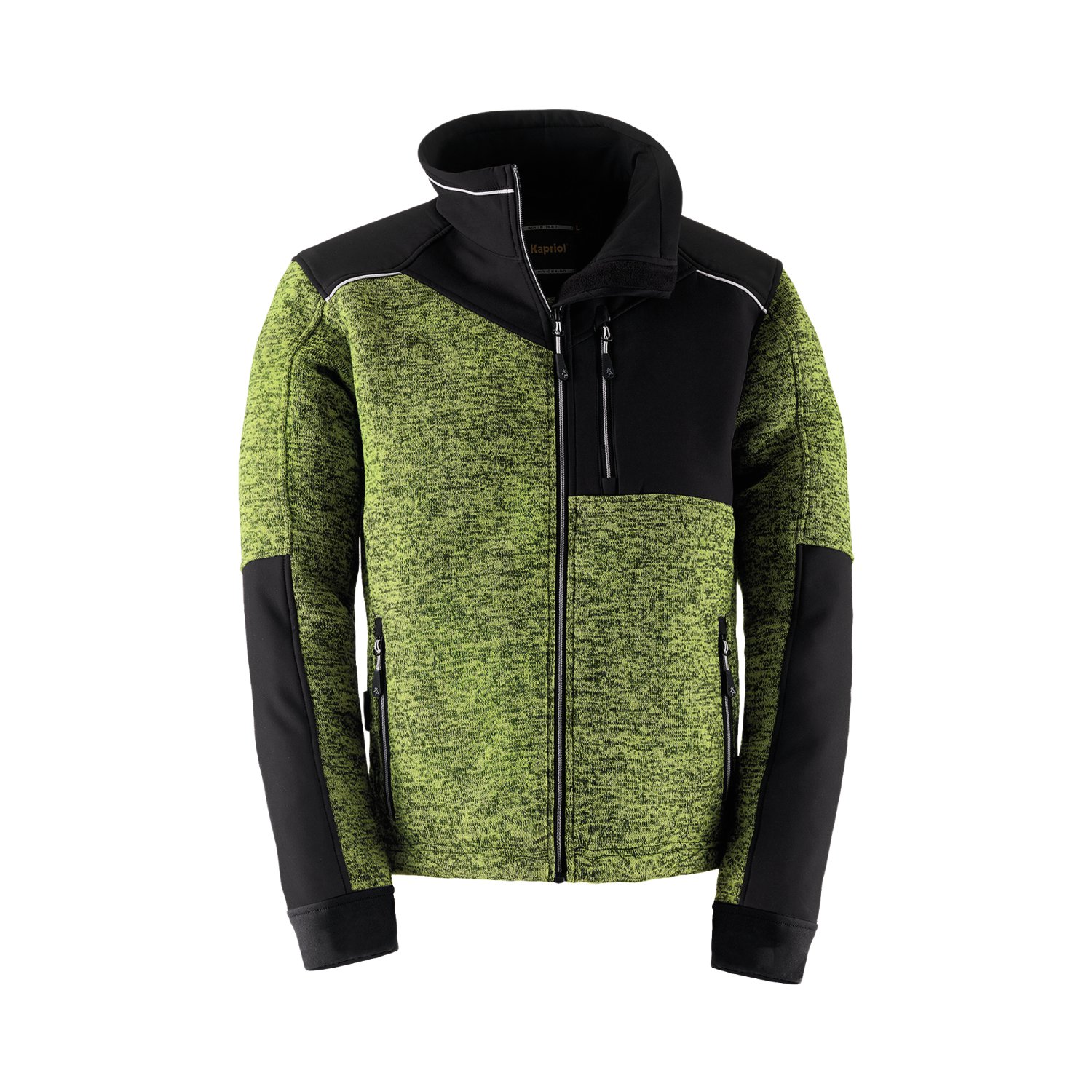 KAPRIOL Herren Fleecejacke Dynamic Citrus/Schwarz