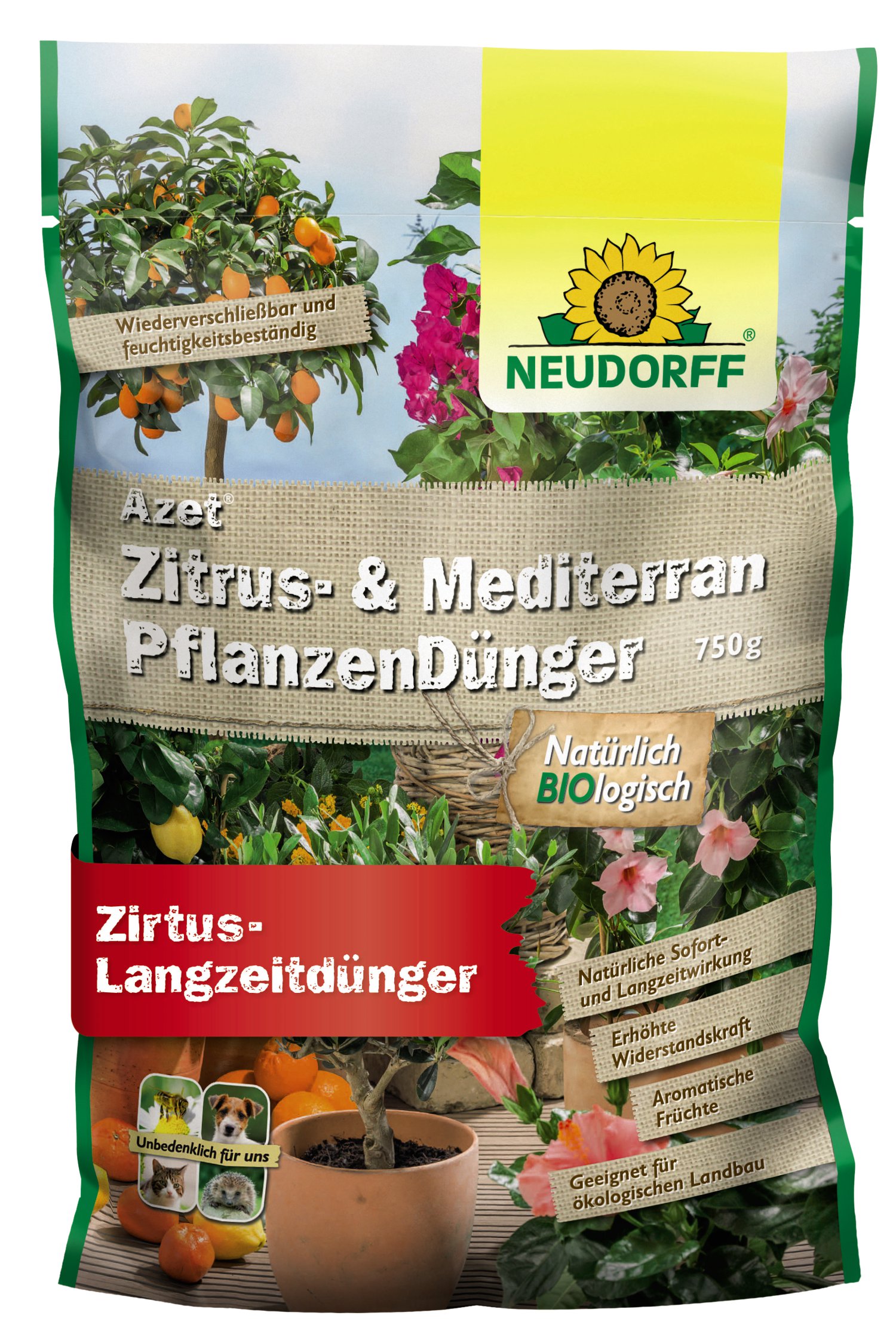 NEUDORFF® Azet Zitrus- & MediterranPflanzenDünger 750 g