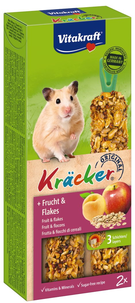 VITAKRAFT Kräcker Hamster Frucht+Flakes