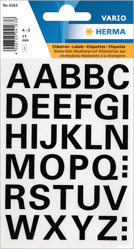 HERMA Buchstabenetikette 4163, A-Z