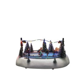 LED-Szenerie Eisb mit Musik USB 12 Dioden Bunt