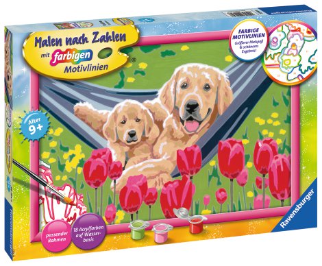 RAVENSBURGER Malen nach Zahlen Kuschelpause