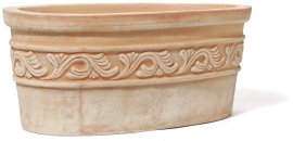 Pflanzgefäß Vimini Oval Terracotta ⌀ 50x25 cm