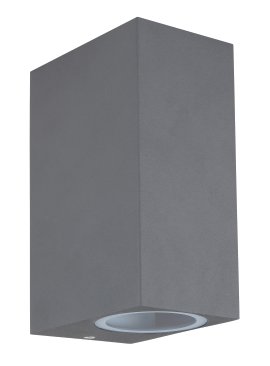 GLOBO Außenwandleuchte Veronika Anthrazit klar 2x GU10 35W 6,8x15 cm (BxH)