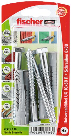 FISCHER Universaldübel UX RSK 10 mm