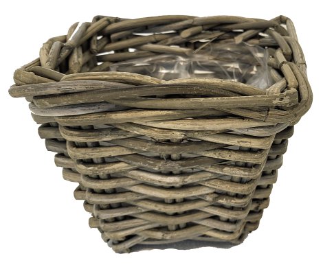 Topf Rattan 18x18 cm / H 14 cm