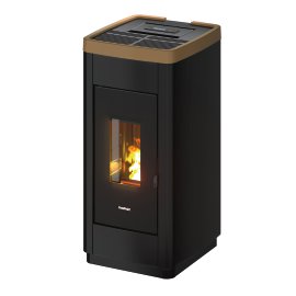 FREEPOINT Pelletofen Life 9 (Topring: Dark-Gold) 8,5 kW