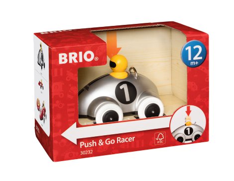 BRIO Push & Go Rennwagen Silber