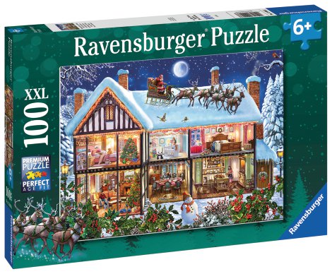 RAVENSBURGER Puzzle Weihnachten zu Hause