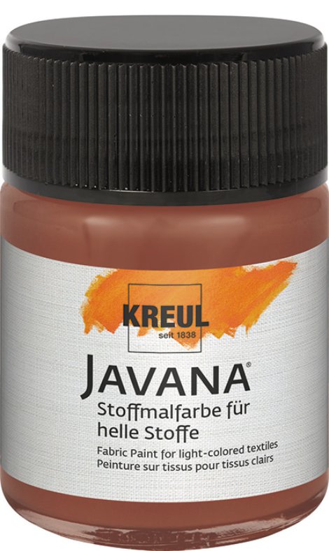KREUL Stoffmalfarbe für helle Stoffe Rehbraun 50 ml
