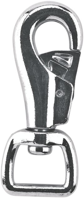 Karabinerhaken mit eckigem Wirbel für Band