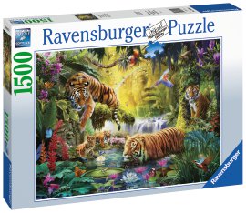 RAVENSBURGER Puzzle Idylle am Wasserloch 1500-tlg.