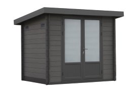 WOLFF FINNHAUS Gartenhaus WPC Bella 2319 Grau 28 mm