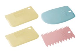 Teigschaber 2er-Set Gebaucht Vanille & Schoko