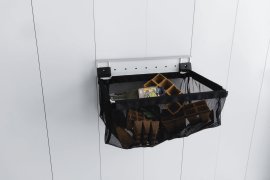 BIOHORT Einhängesack mit Wandschiene 56x34x20 cm für Gerätehaus Neo