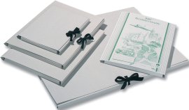 FOLIA Zeichenmappe A3 mit Band Grau