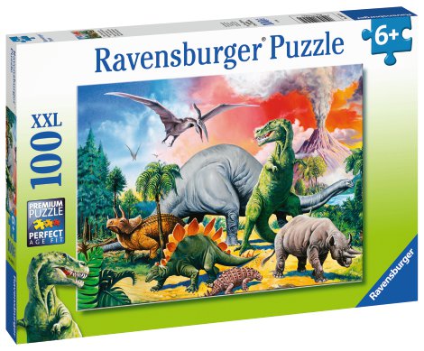 RAVENSBURGER Puzzle Unter Dinosauriern 100-tlg.