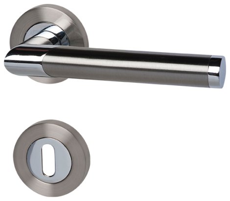 ALPERTEC Türbeschlag Lissabon-R Chrom Edelstahlfarbig satiniert BB