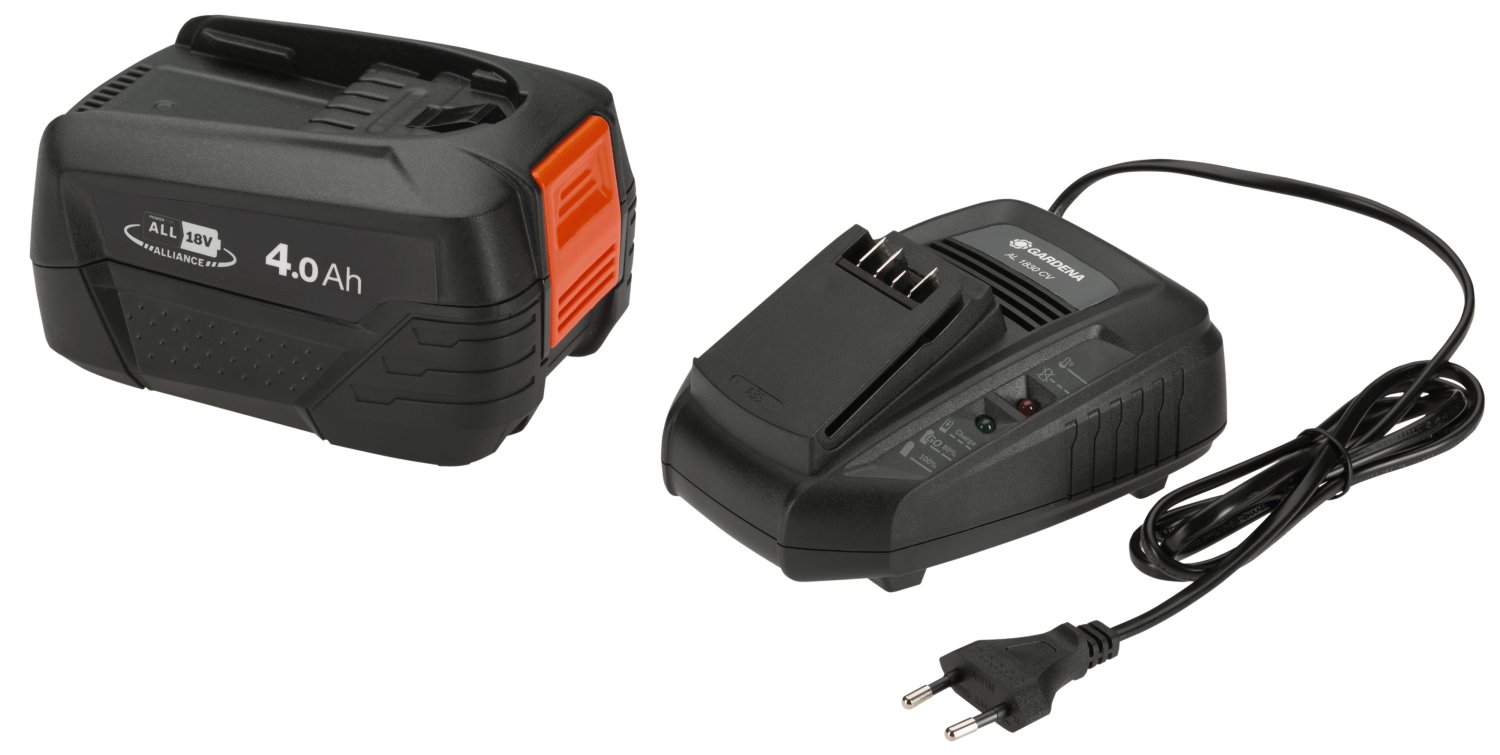 GARDENA Starter-Kit P4A 1x PBA 18V/72 + 1x AL 1830 CV