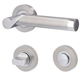 ALPERTEC Türbeschlag Solid 1-R Chrom Edelstahlfarbig WC