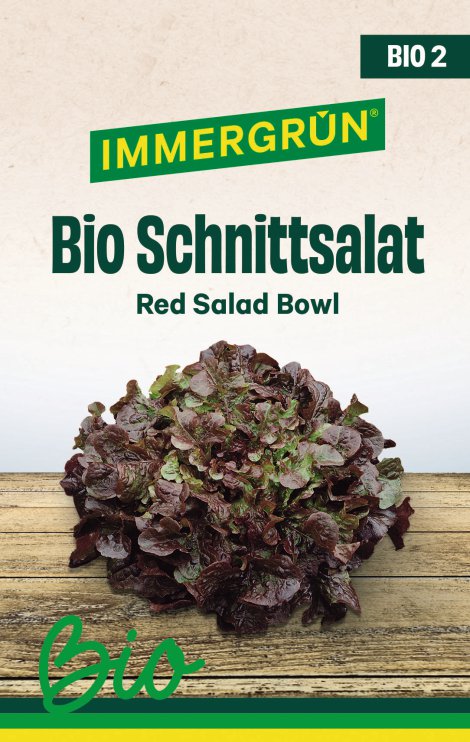 IMMERGRÜN Tütensamen BIO Schnittsalat Salad Bowl