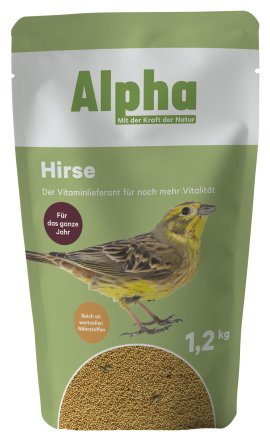 ALPHA Wildvogelfutter Premium Hirse geschält