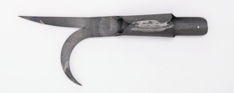 LEONHARD MÜLLER Feuerhaken geschmiedet 40 cm