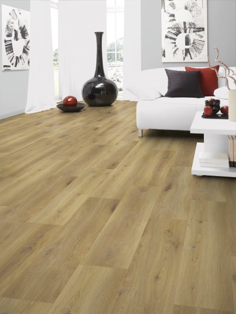 EUROWOOD Laminatboden Purus Plus Seetal Eiche 1380x193x8 cm