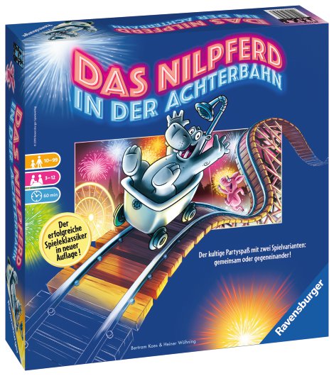RAVENSBURGER Spiel Das Nilpferd in der Achterbahn