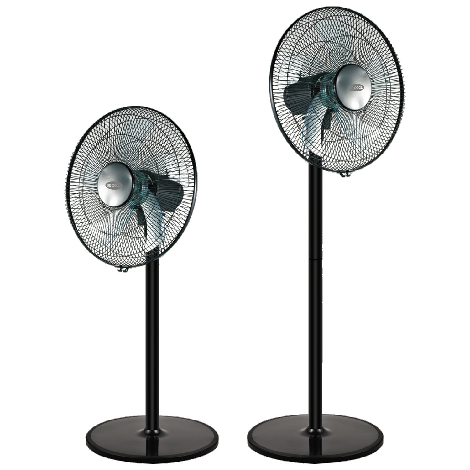 BE COOL Stand- & Tischventilator Schwarz 40 cm