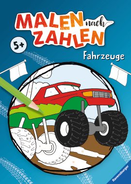 RAVENSBURGER Buch Malen nach Zahlen Fahrzeuge