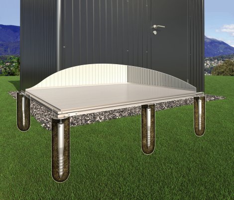 BIOHORT SmartBasePLUS Fundament für Gerätehaus Neo 2C/3B