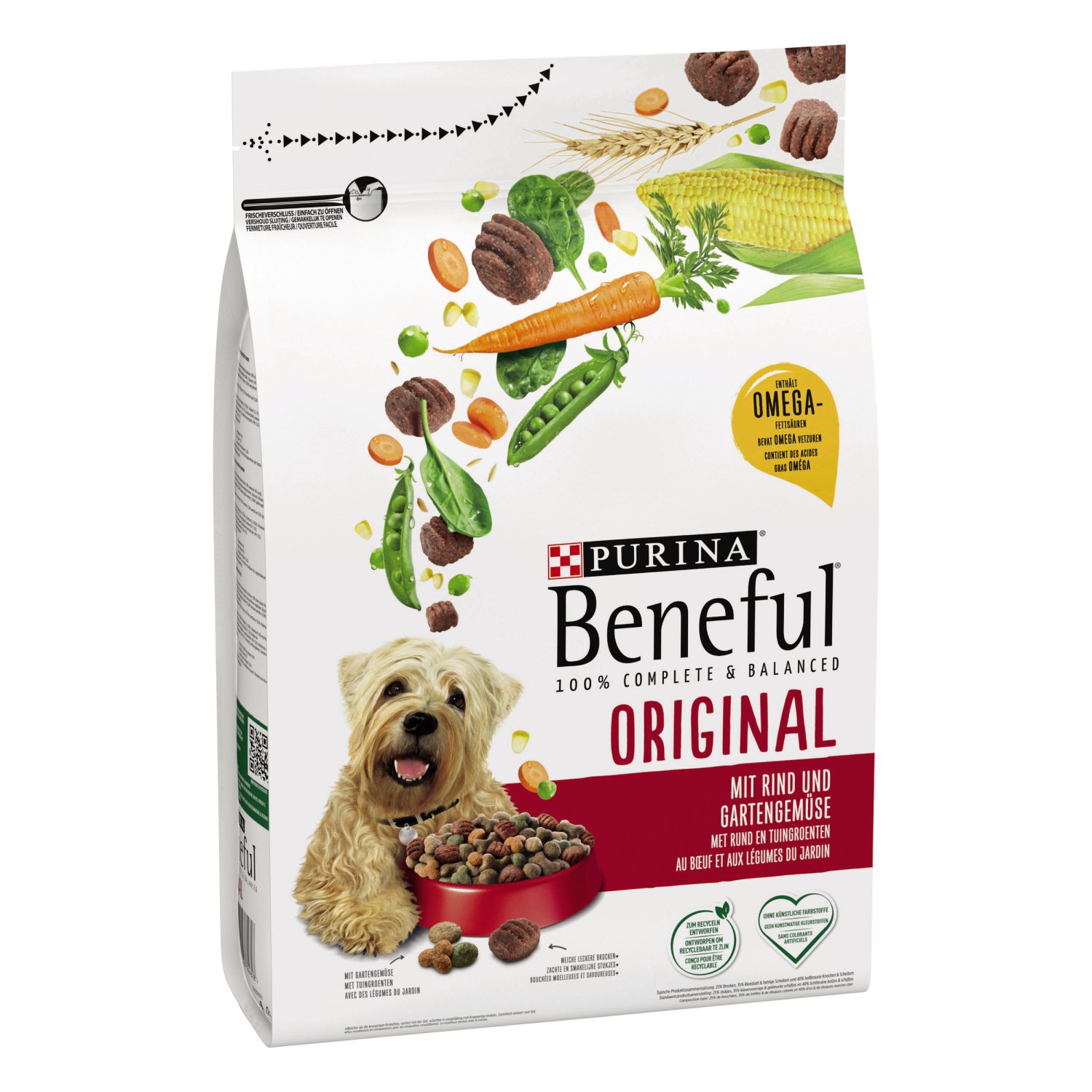 BENEFUL Hundetrockenfutter Rind & Gemüse