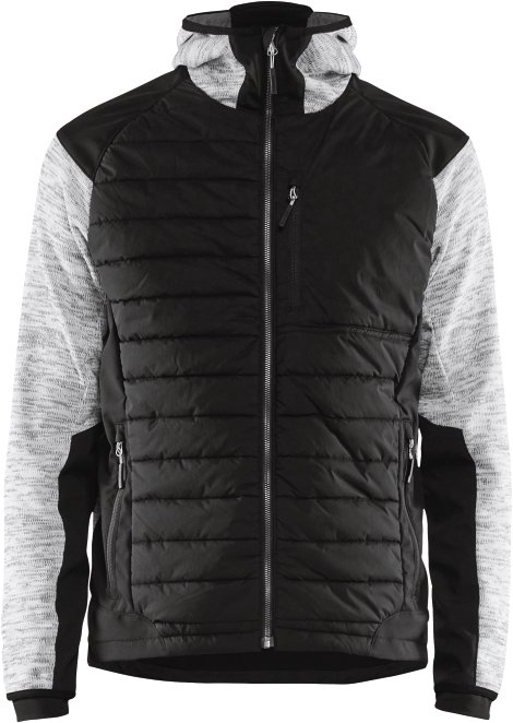 BLÅKLÄDER Hybridjacke grau-meliert/schwarz 4 XL